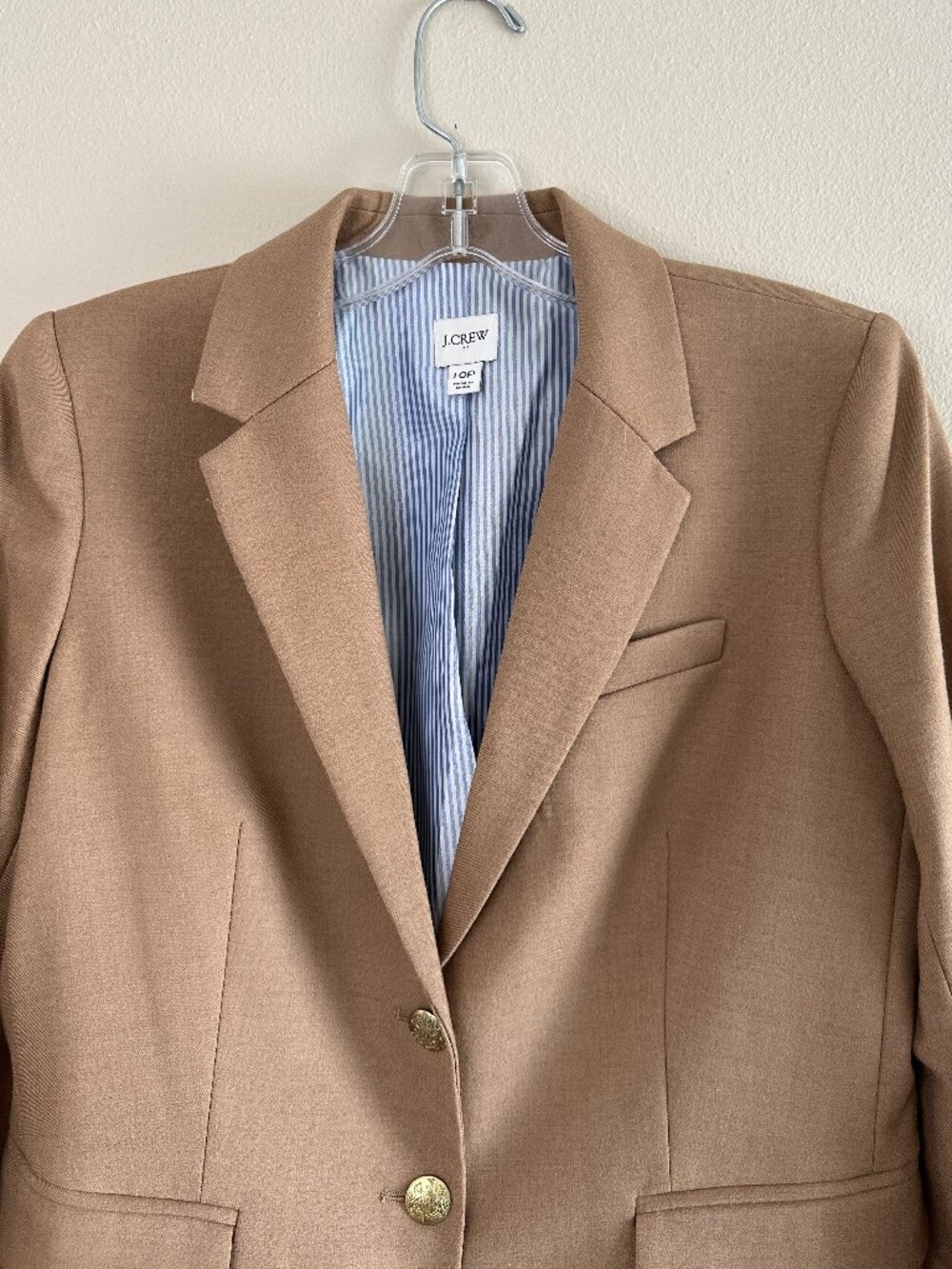 J. Crew Original Schoolboy Blazer, 10P, Camel Tan Classic Preppy - Picture 4 of 12